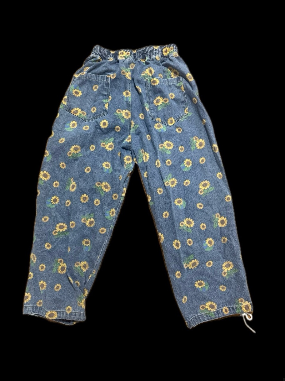 Sunflower Print Wide Leg Jeans — image 2 of 6